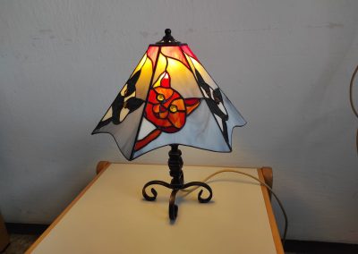 Lampa tiffany technikou Kočka 3