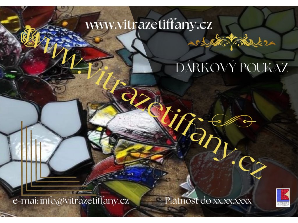 Dárkové poukazy na kurzy tiffany techniky